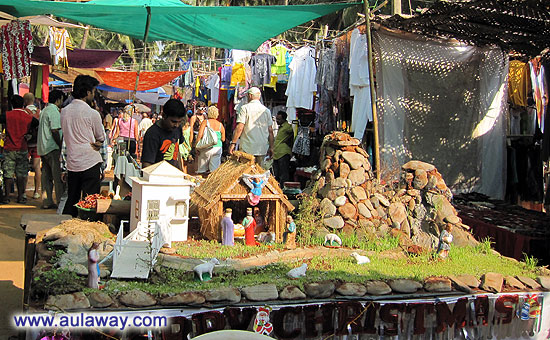 Дневной рынок в Аджуне. Фотка из кафе.