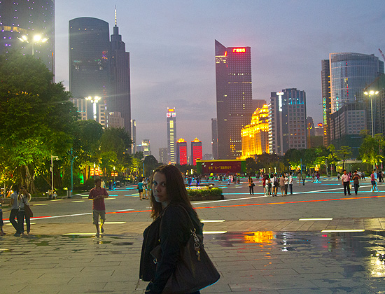 Фото вечернего Гуанчжоу